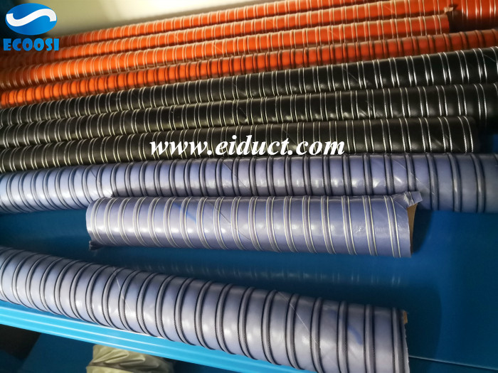 High Temperature Silicone Ducting,Flexible Silicone Hose,Double Layer