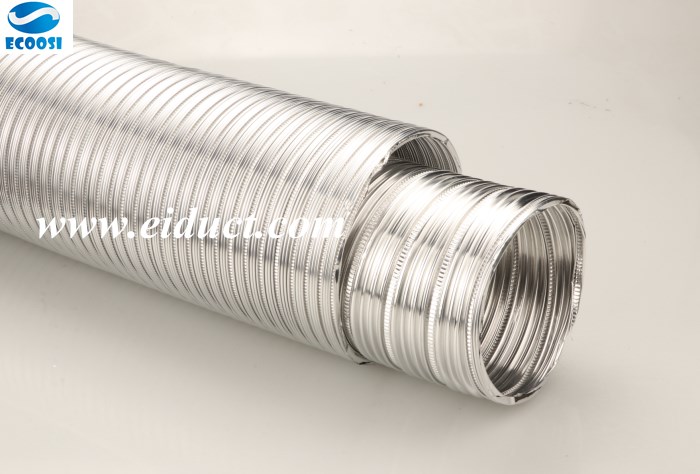 Aluminum duct hose