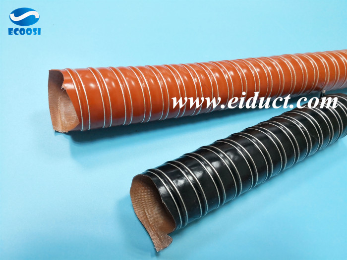 Why Ecoosi flexible silicone double layer high temp brake air duct hose is ideally used in brake cooling systems?