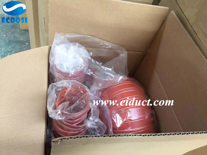What is the application of Ecoosi double layer silicone flexible duct hose?