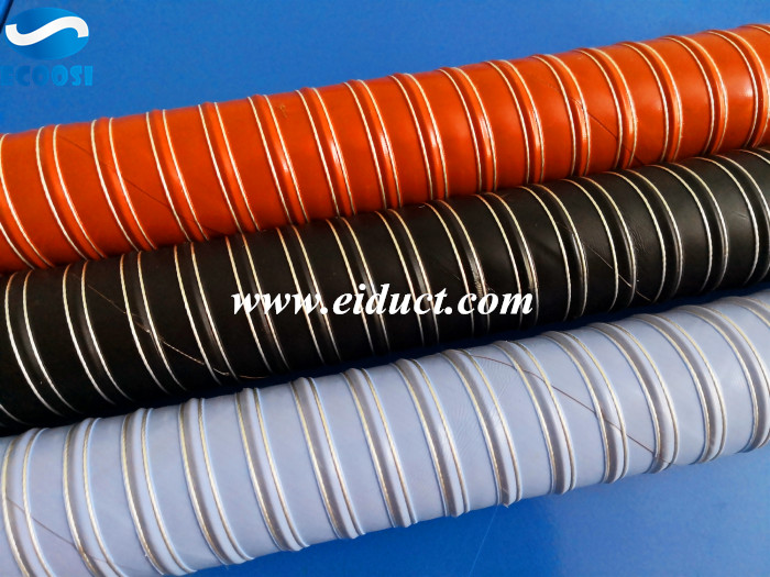 Why Ecoosi silicone air ducting hose is ideal used for industrial plants and exhaust equipment?