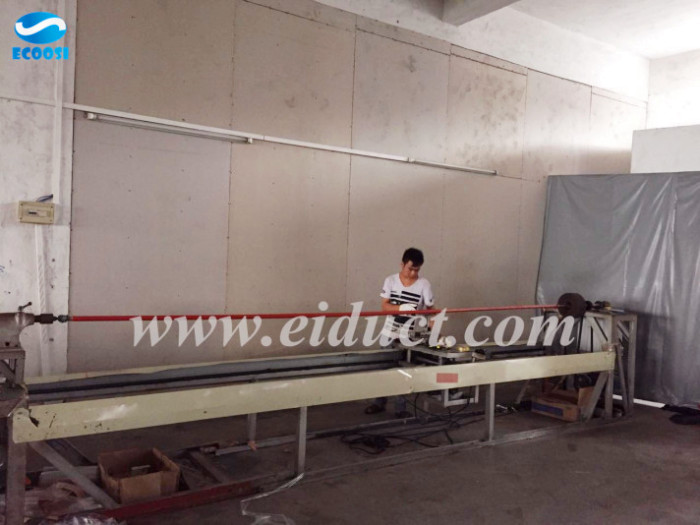 Ecoosi high temperature silicone coated glass fiber fabric air duct hose production line