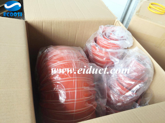 Ecoosi silicone brake flexible cooling ducting hose packing style.