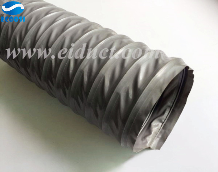 PVC Fabric Air Duct Hose is ideal for general air ventilation, mobile chillers, and light dust movement applications.