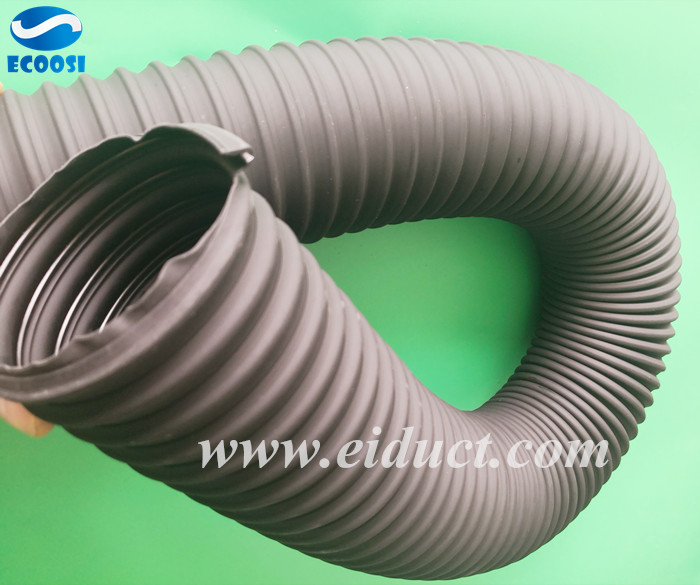 What is the applications of Ecoosi flexible black thermoplastic (TPR) rubber ducting hose?