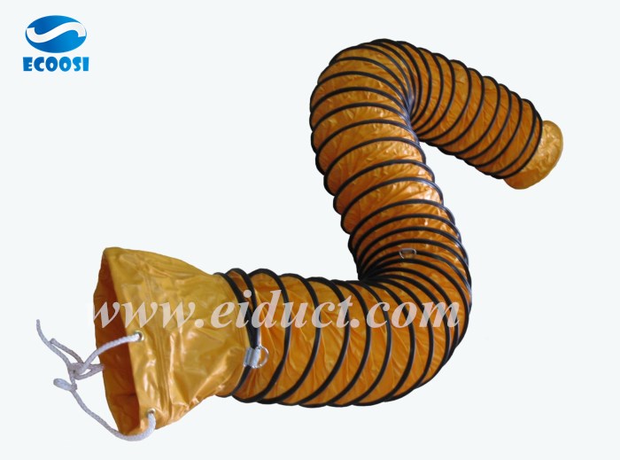 What kind of flexible air ventilation fan duct hose is ideal for transferring air?