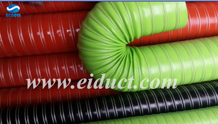 High Temperature Silicone Coated Duct Hose