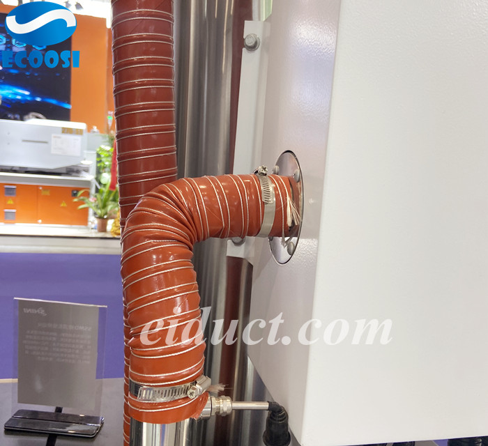 Ecoosi flexible red silicone duct hose pipe high temperature