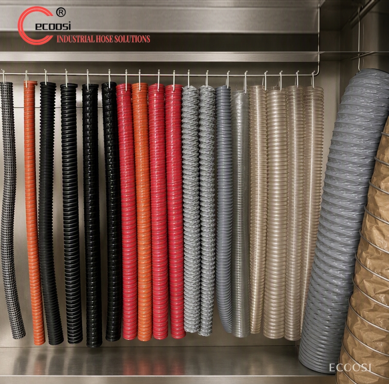 PVC vs PU vs Silicone Ducting: How to Choose the Right Flexible Hose for Your Application