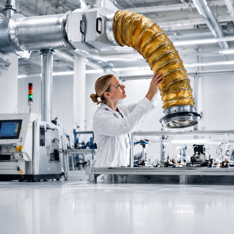 Mastering Extremes: The Ultimate Guide to PTFE-Coated Flexible Ducting for Food, Pharma, and Chemical Industries